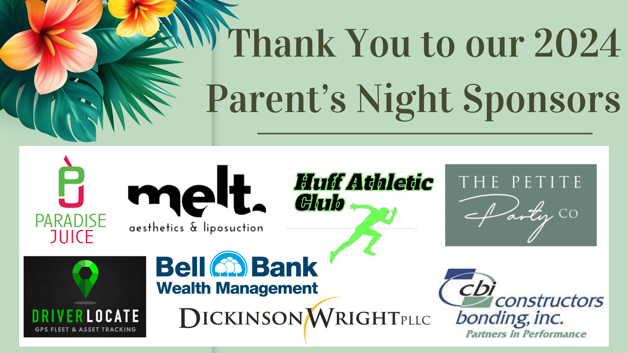 2024 Sequoya Nights Parents Night Sponsors